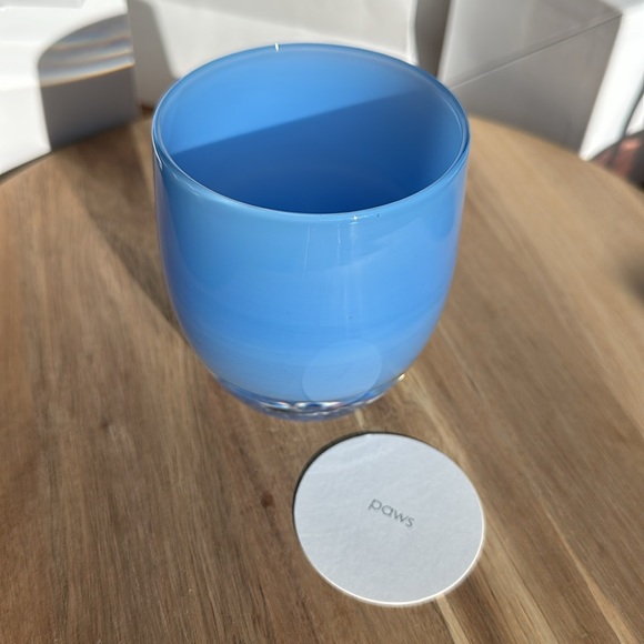 Glassybaby “Paws” Stickered first Triskelion stamp Blue 🐾🩵 - Picture 4 of 10